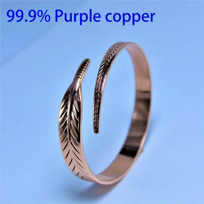 Roman Empress Copper Wing Cuff - Ancient Power Symbol for Modern Dominance & Confidence