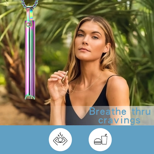 BreathFlow™ - Mindful Breathing Necklace for Concentration & Breathwork