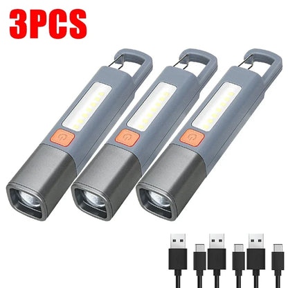 Rechargeable USB LED Flashlight - Super Bright Waterproof