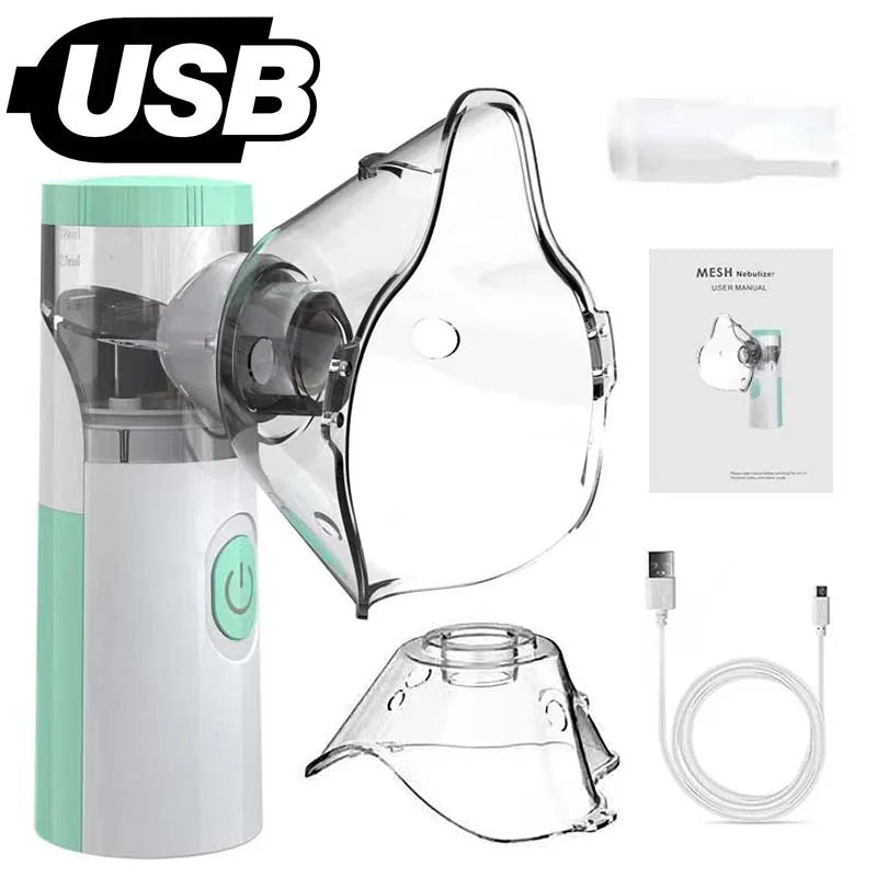 Silent Mesh Nebulizer - Professional Portable Ultrasonic Inhaler for Asthma & Respiratory Care | CE Certified