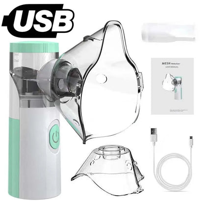 Silent Mesh Nebulizer - Professional Portable Ultrasonic Inhaler for Asthma & Respiratory Care | CE Certified