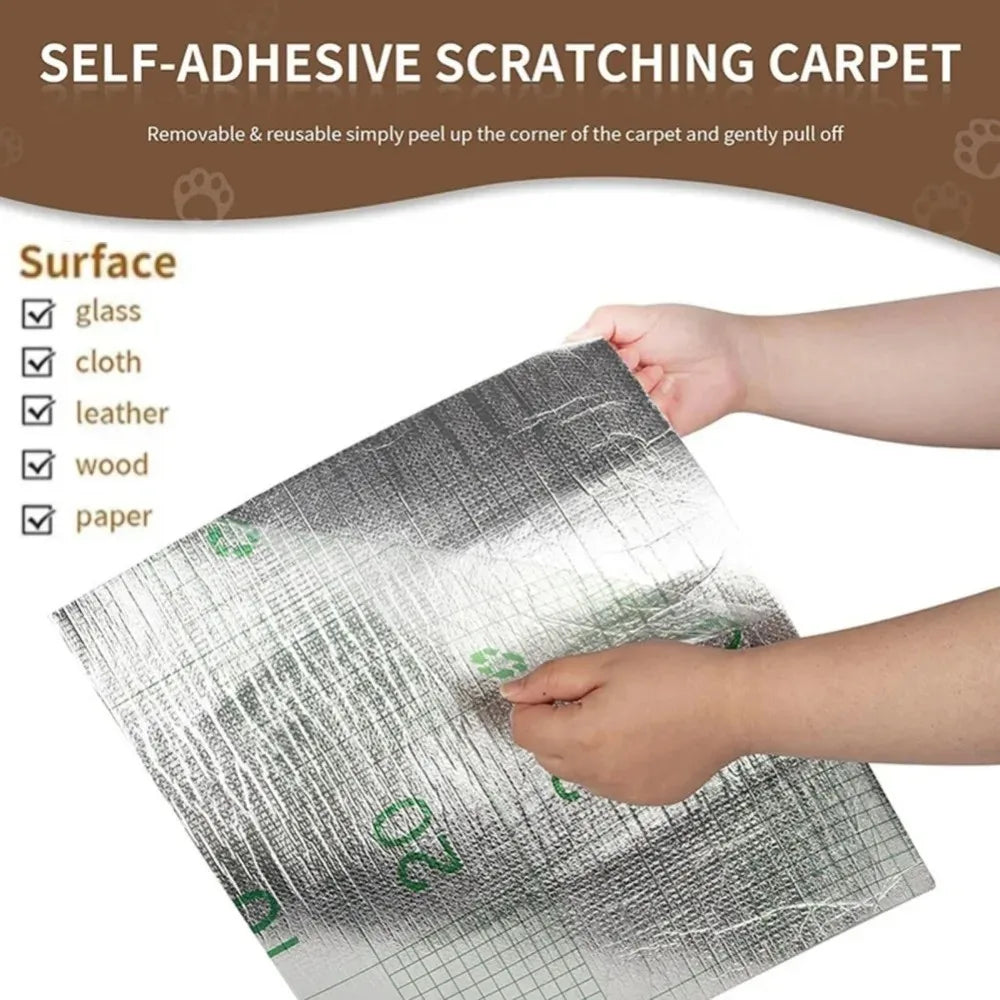 Self-Adhesive Cat Scratching Mat - Trimmable Furniture Protector | 8 Colors