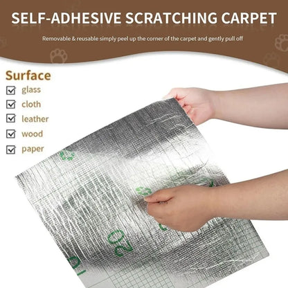 Self-Adhesive Cat Scratching Mat - Trimmable Furniture Protector | 8 Colors