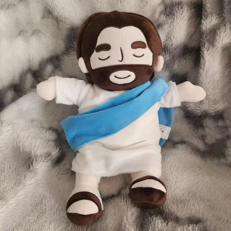 SacredHug™ - Plush Jesus Doll with Light & Music for Spiritual Comfort