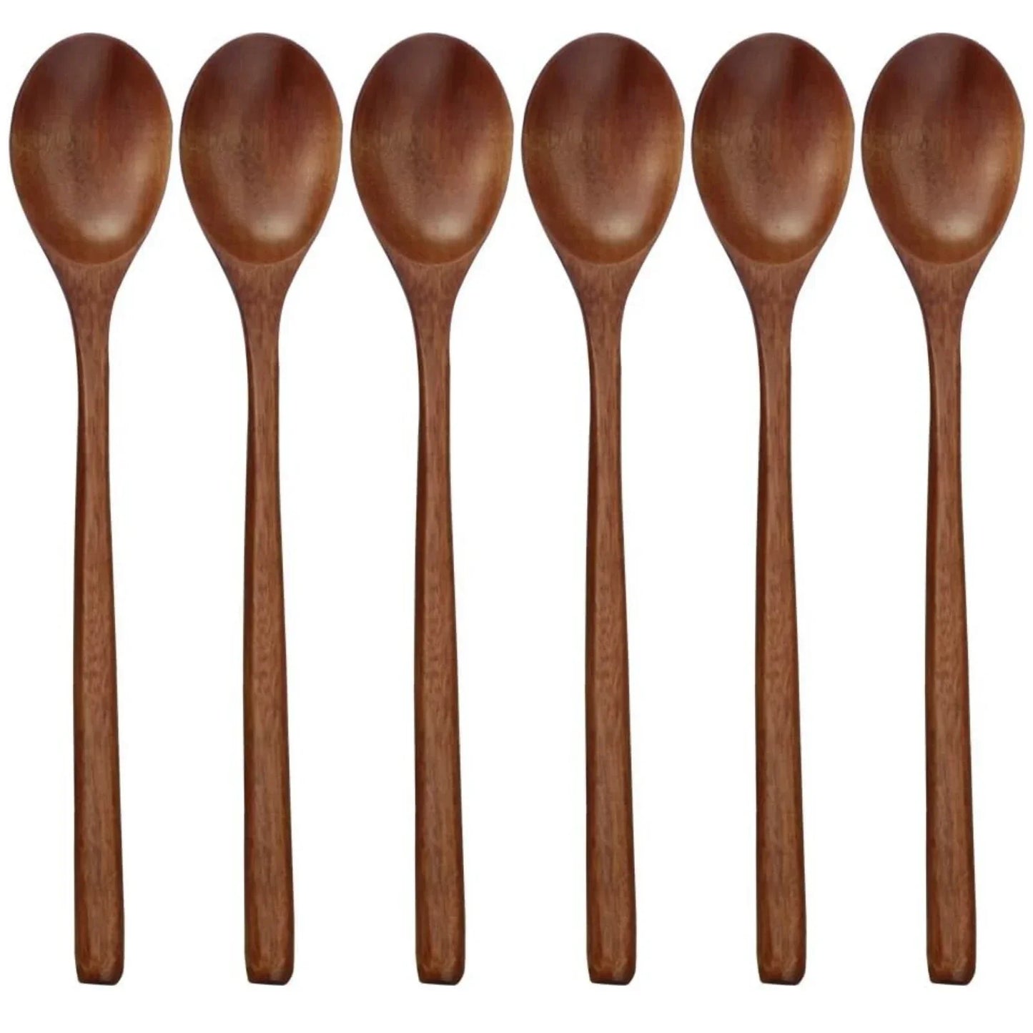 BambooEssence™ - Natural Bamboo Wooden Spoons Set | 6-Piece Korean Style for Eco-Conscious Kitchen