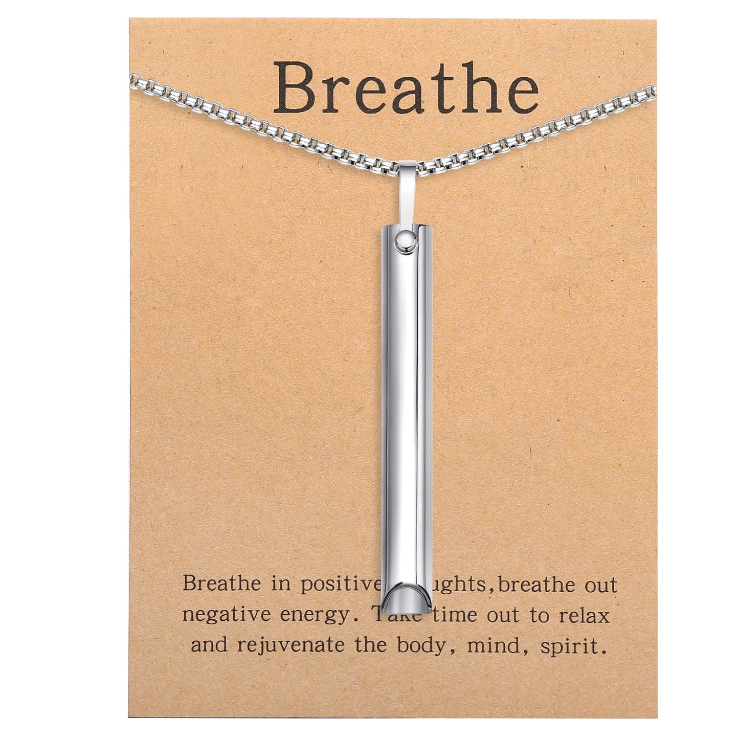 BreathFlow™ - Mindful Breathing Necklace for Concentration & Breathwork