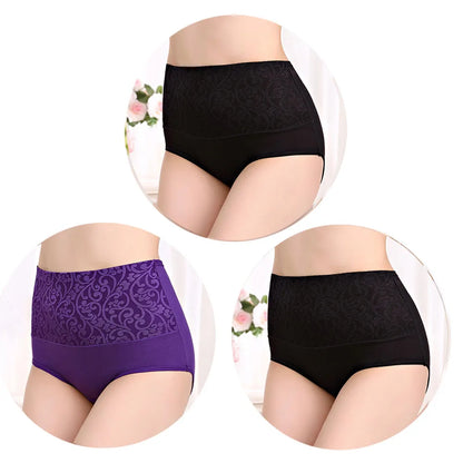 ComfortFit™ High Waist Cotton Briefs - 3-Pack Plus Size Underwear for Everyday Comfort L-5XL