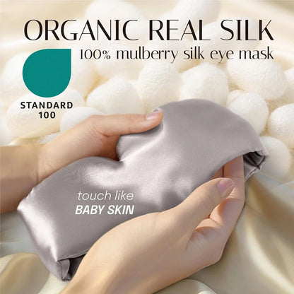 100% Pure Mulberry Silk Sleep Mask - Total Light Blocking for Deep Restorative Sleep | SilkDream™