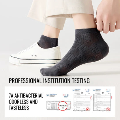 Premium Hemp Cotton Socks - Antibacterial Moisture-Wicking Athletic Socks - 5 pairs