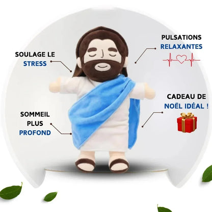 SacredHug™ - Plush Jesus Doll with Light & Music for Spiritual Comfort