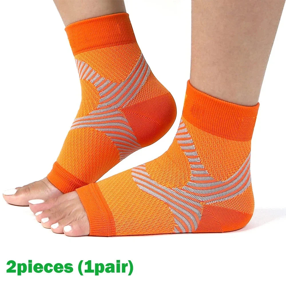 1Pair  Plantar Fasciitis Splint Night Compression Sock Heel Supports for Heel Pain Plantar Fasciitis Support Foot Braces