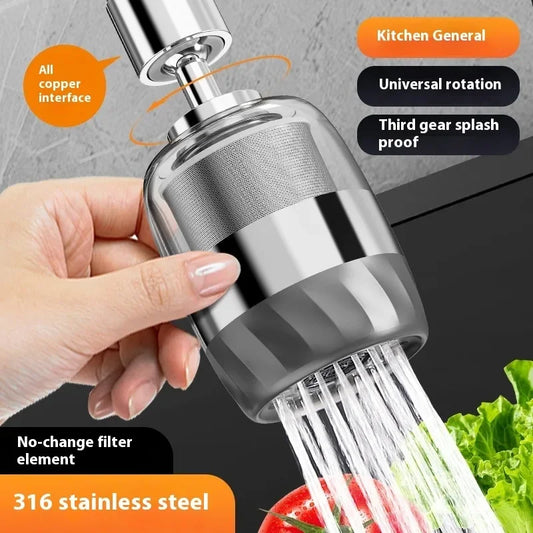 Universal Kitchen Faucet Filter With 360° Rotation