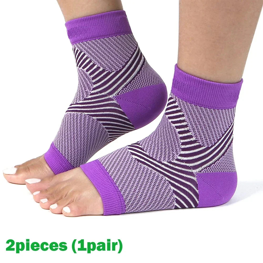 1Pair  Plantar Fasciitis Splint Night Compression Sock Heel Supports for Heel Pain Plantar Fasciitis Support Foot Braces