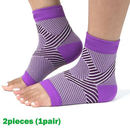 1Pair  Plantar Fasciitis Splint Night Compression Sock Heel Supports for Heel Pain Plantar Fasciitis Support Foot Braces