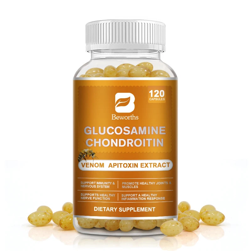 Joint Support Supplement - Glucosamine Chondroitin with Bee Venom for Knee & Bone Health