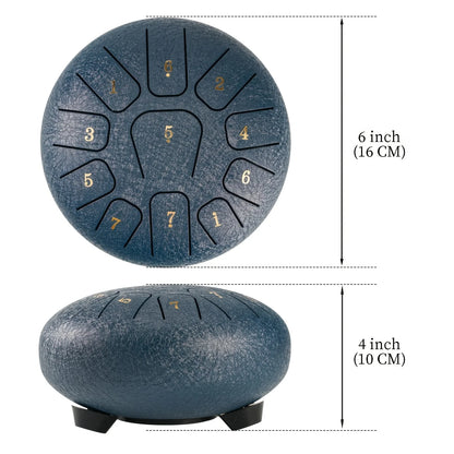 AnxiEase™ Steel Tongue Drum - Natural Stress Relief & Relaxation Sound Therapy Instrument