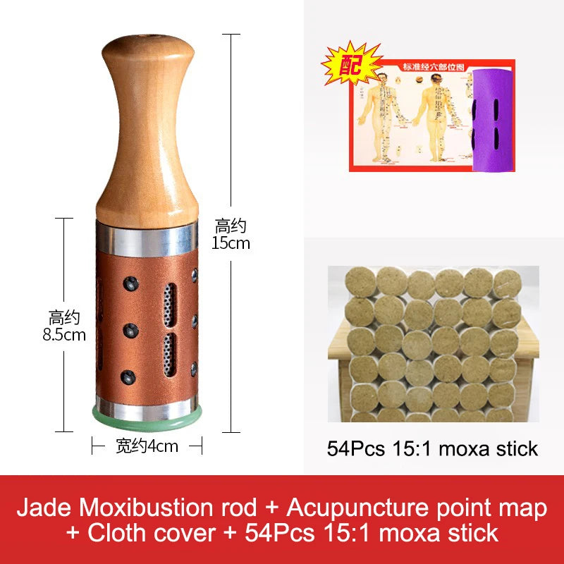 JadeFlow™ - Traditional Jade Moxibustion Therapy Set | Ancient Chinese Healing Ritual