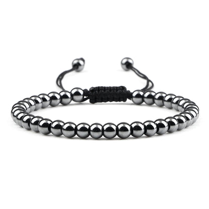 Thai Copper Bracelet - Handmade Adjustable Braided Beads for Yoga, Healing & Wellness