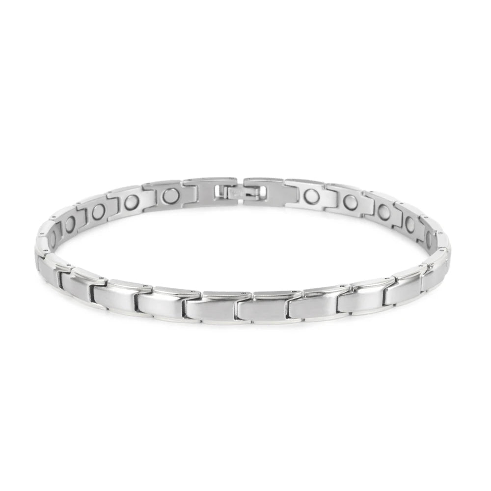Premium Magnetic Therapy Anklets - Stainless Steel Chain for Women's Wellness & Energy Balance