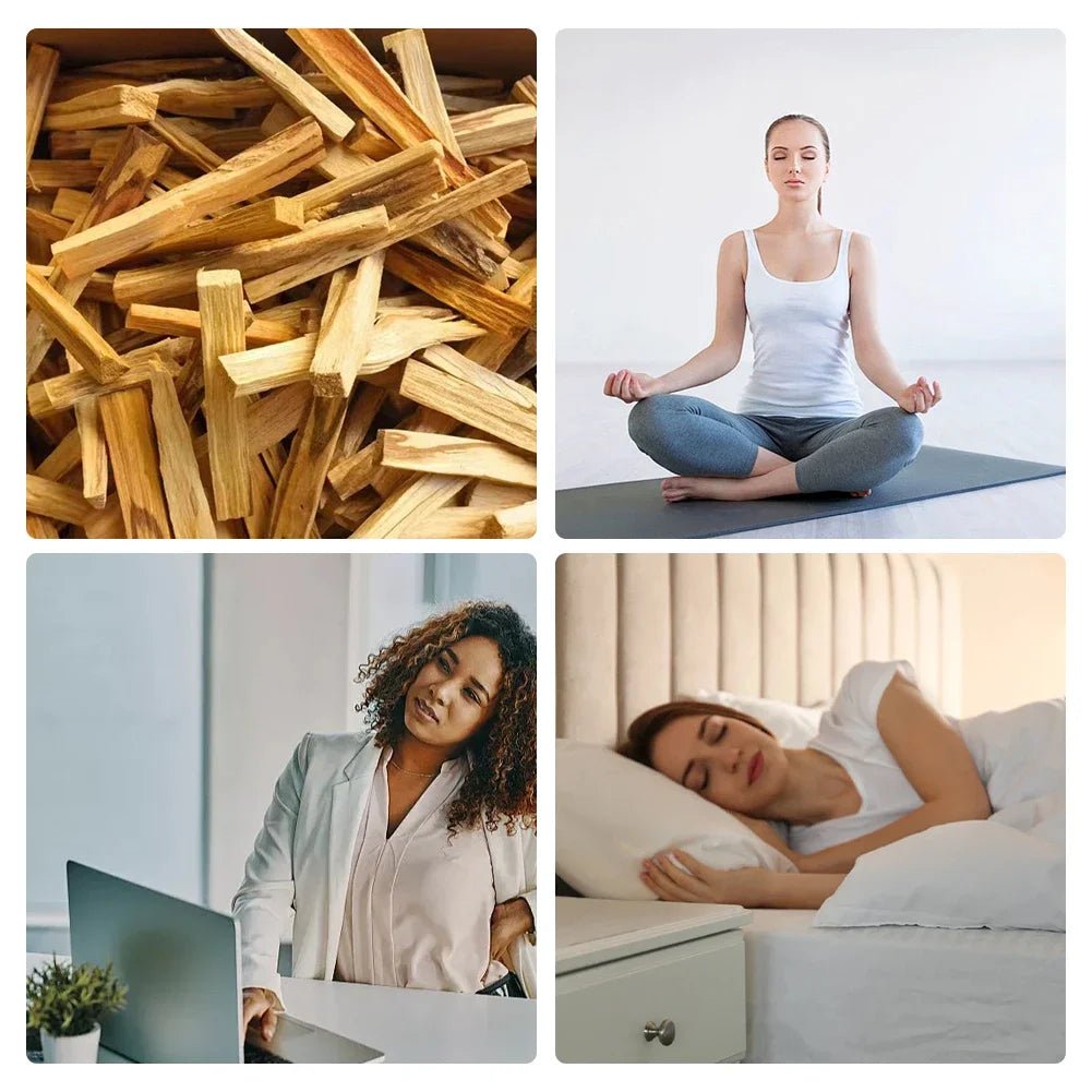 Palo Santo Incense Sticks - Natural Sacred Wood for Meditation, Yoga & Spiritual Cleansing