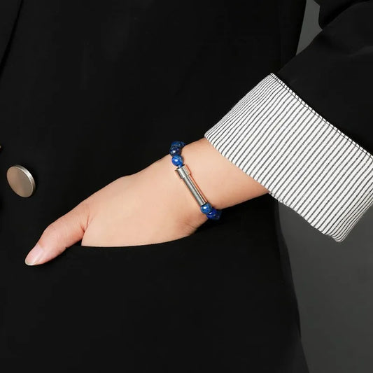 WhisperStone™ - Secret Message Bracelet | Natural Stone Beaded Bracelet with Hidden Capsule for Love Notes & Intentions