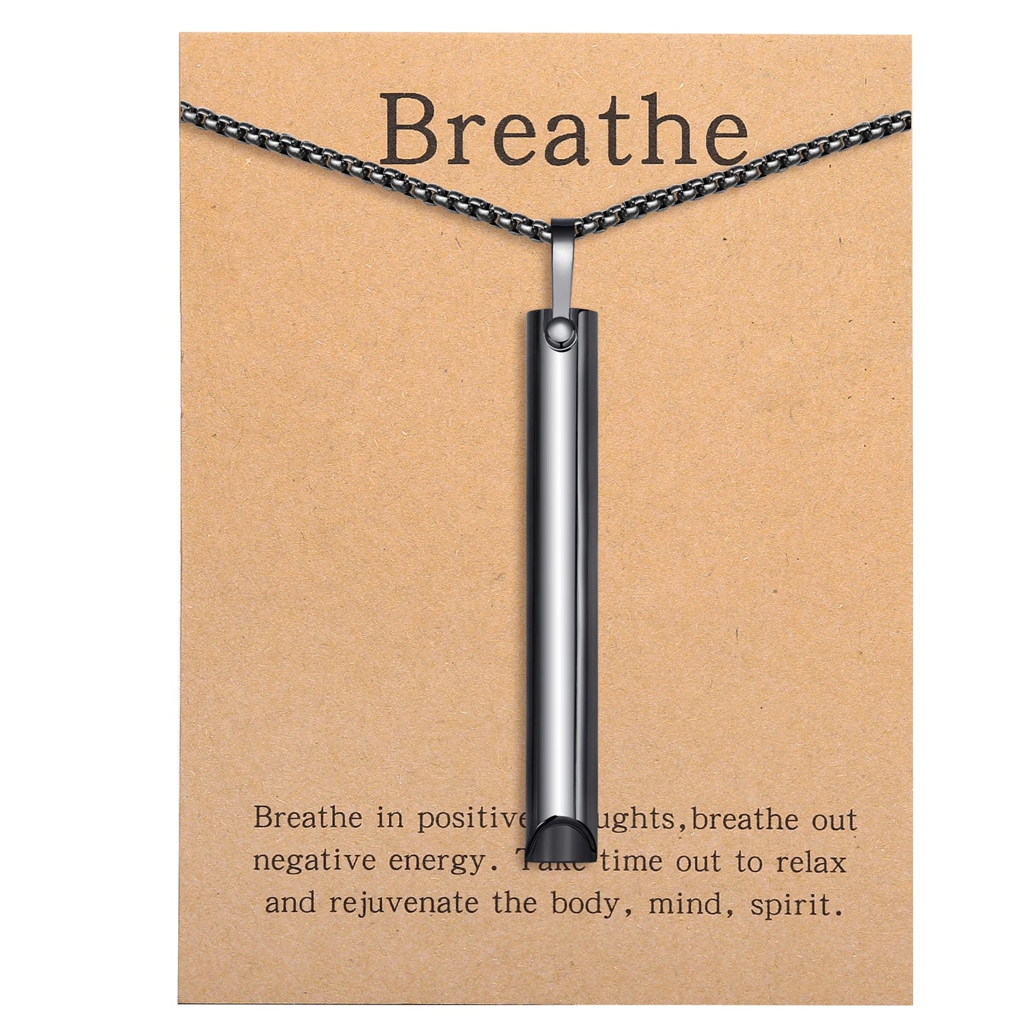 BreathFlow™ - Mindful Breathing Necklace for Concentration & Breathwork