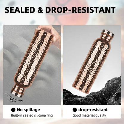 CopperFlow™ - Ayurvedic Copper-Lined Thermal Bottle | 800ml Insulated Water Bottle with Inner Copper Coating