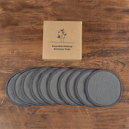 Eco Bamboo Makeup Remover Pads - 10 Pack Reusable Sustainable Cotton Rounds
