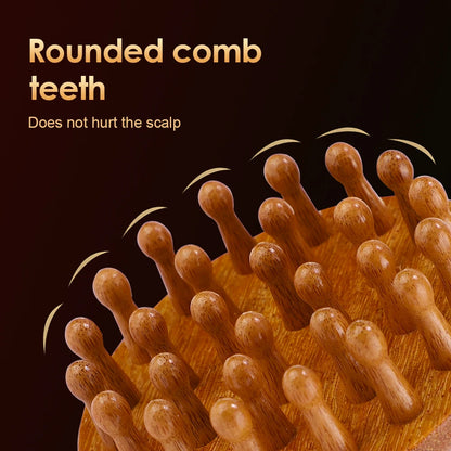 AuraComb™ Classic - Natural Sandalwood Therapeutic Comb | Traditional Massage & Wellness