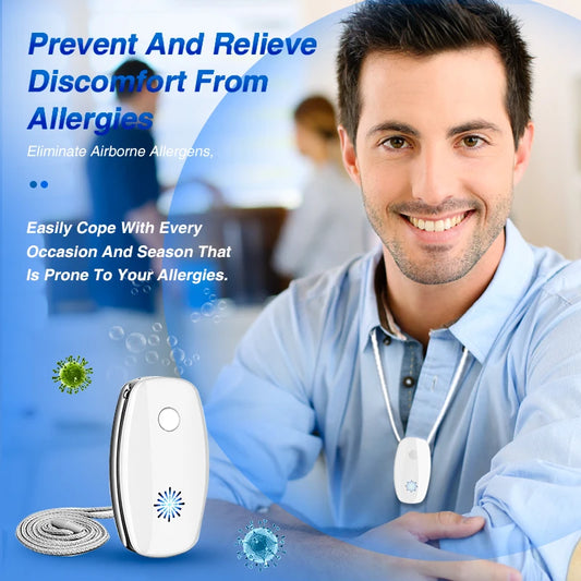 Necklace Air Purifier Negative Ion Generator - Dr Breathe