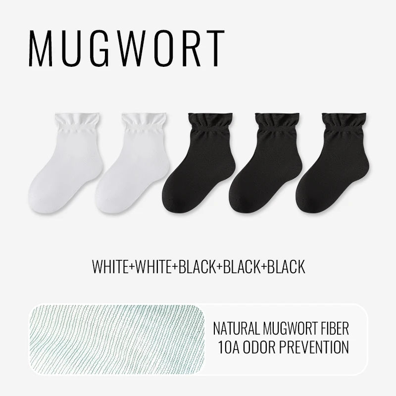 Mugwort Cooling Sleep Socks - 5 Pairs | Natural Herbal Comfort for Deep Relaxation & Better Sleep