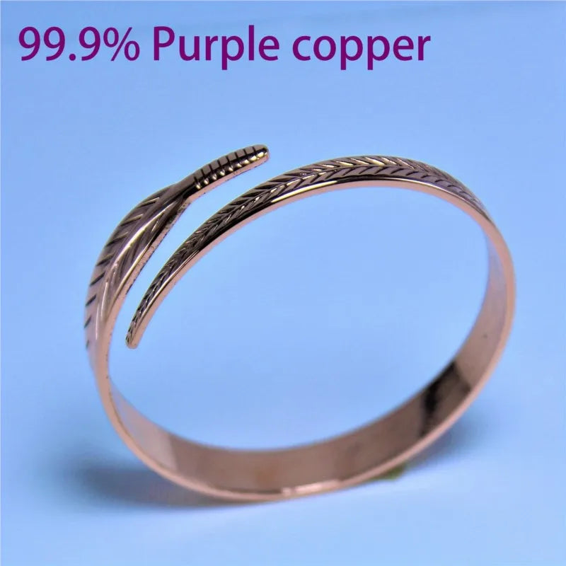 Roman Empress Copper Wing Cuff - Ancient Power Symbol for Modern Dominance & Confidence