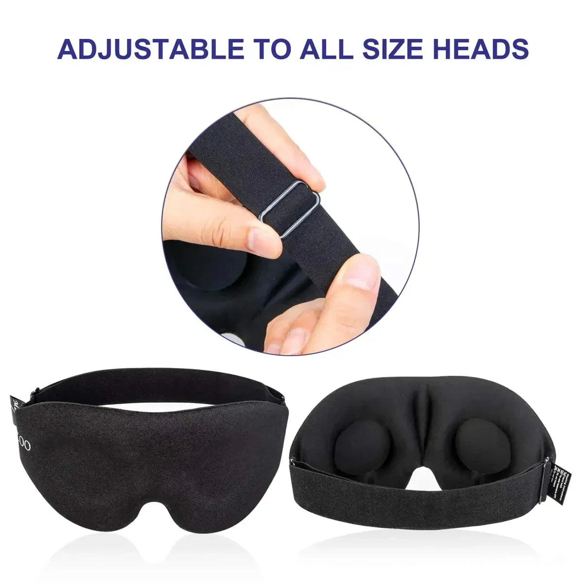 DarkZen Pro - 3D Contoured Sleep Mask | Complete Light Blocking for Better Rest