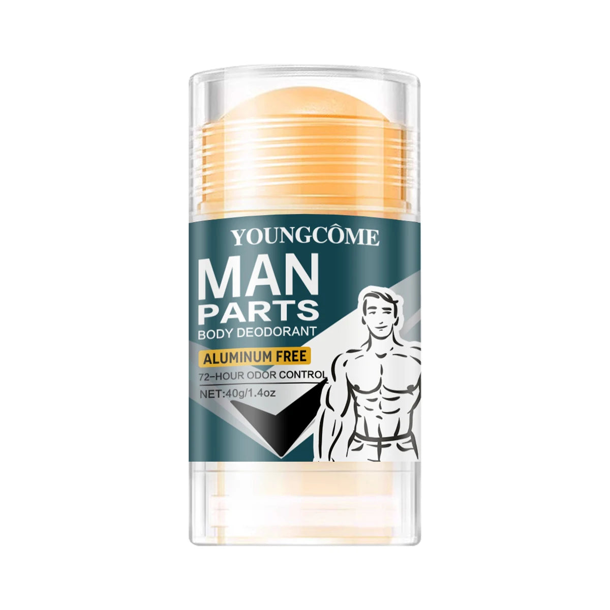Natural Men's Deodorant Stick - Long-Lasting Odor Protection & Fresh Scent