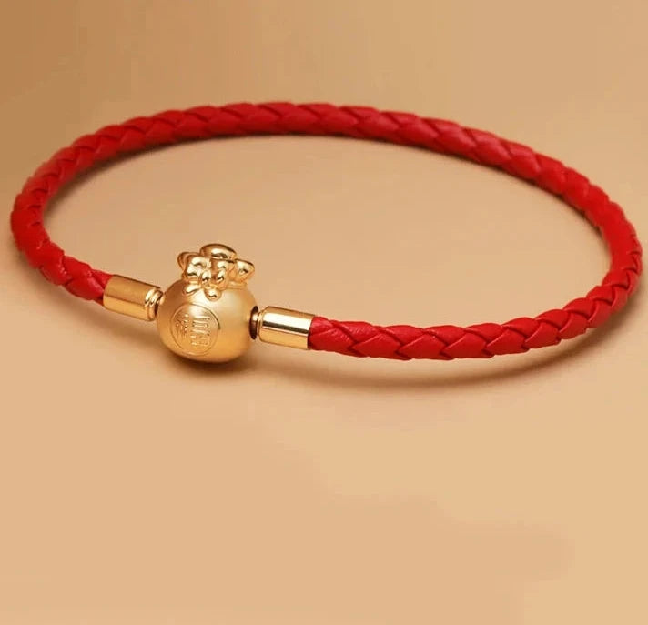 福 Fú Prosperity Bracelet - Authentic Chinese Lucky Charm Talisman for Abundance & Flow