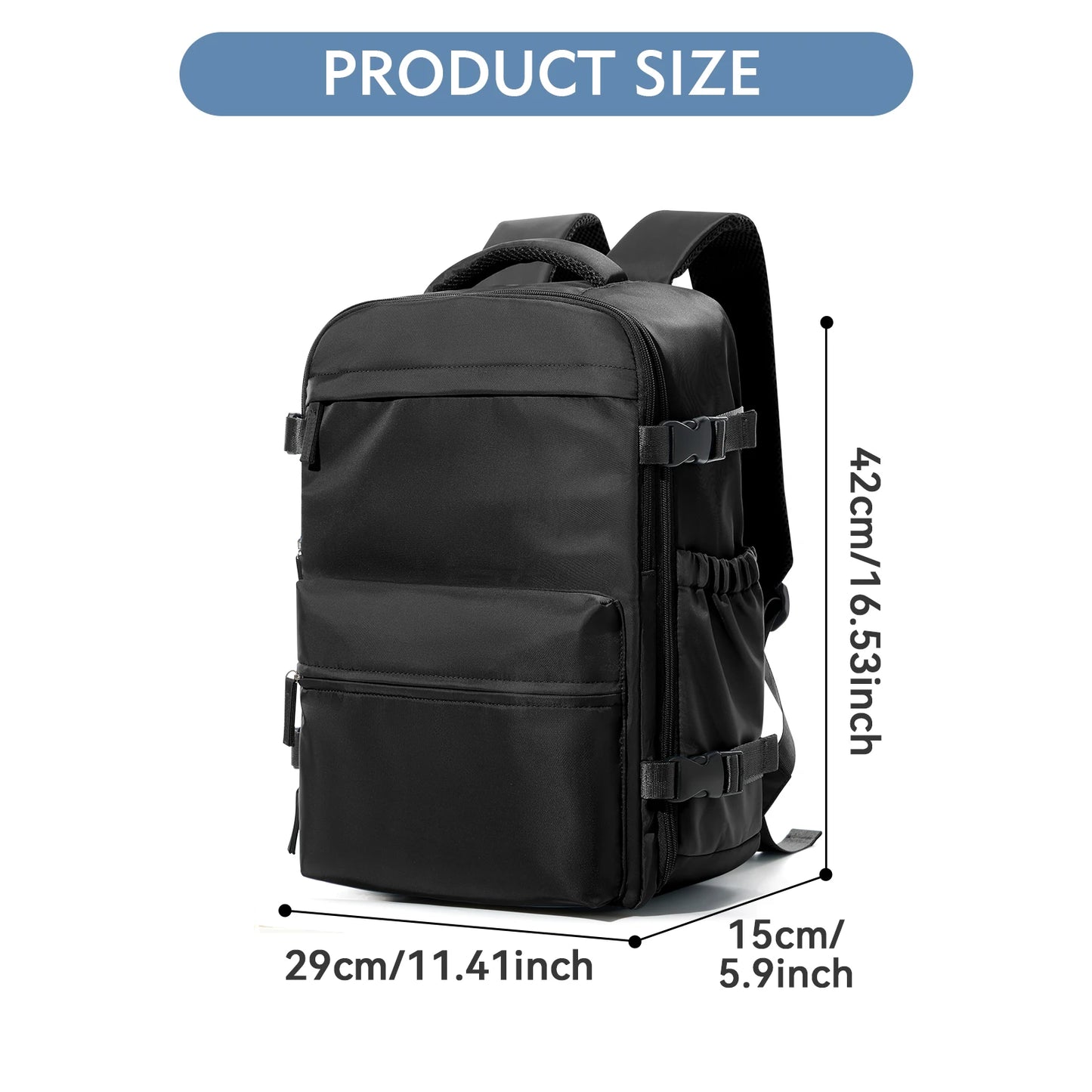 Luxury Compression Travel Backpack – Premium Design + Pump Included