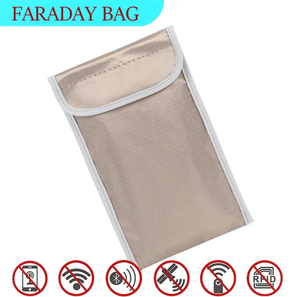 Premium Faraday Signal Blocking Bag - Cell Phone & Key Fob Protection