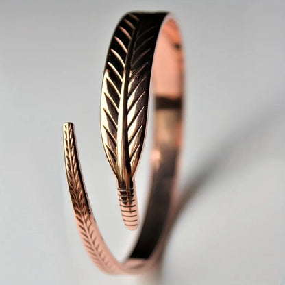 Roman Empress Copper Wing Cuff - Ancient Power Symbol for Modern Dominance & Confidence