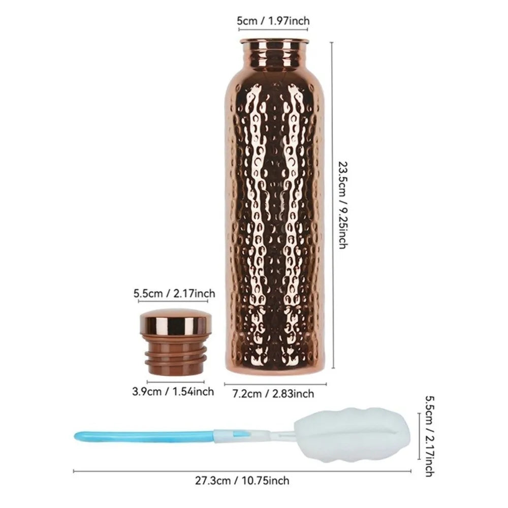 CopperFlow™ - Ayurvedic Copper-Lined Thermal Bottle | 800ml Insulated Water Bottle with Inner Copper Coating