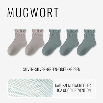 Mugwort Cooling Sleep Socks - 5 Pairs | Natural Herbal Comfort for Deep Relaxation & Better Sleep