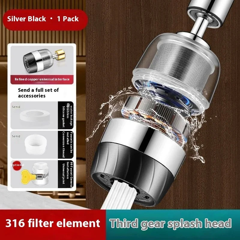 Universal Kitchen Faucet Filter With 360° Rotation