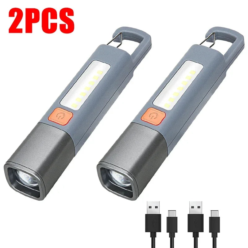Rechargeable USB LED Flashlight - Super Bright Waterproof