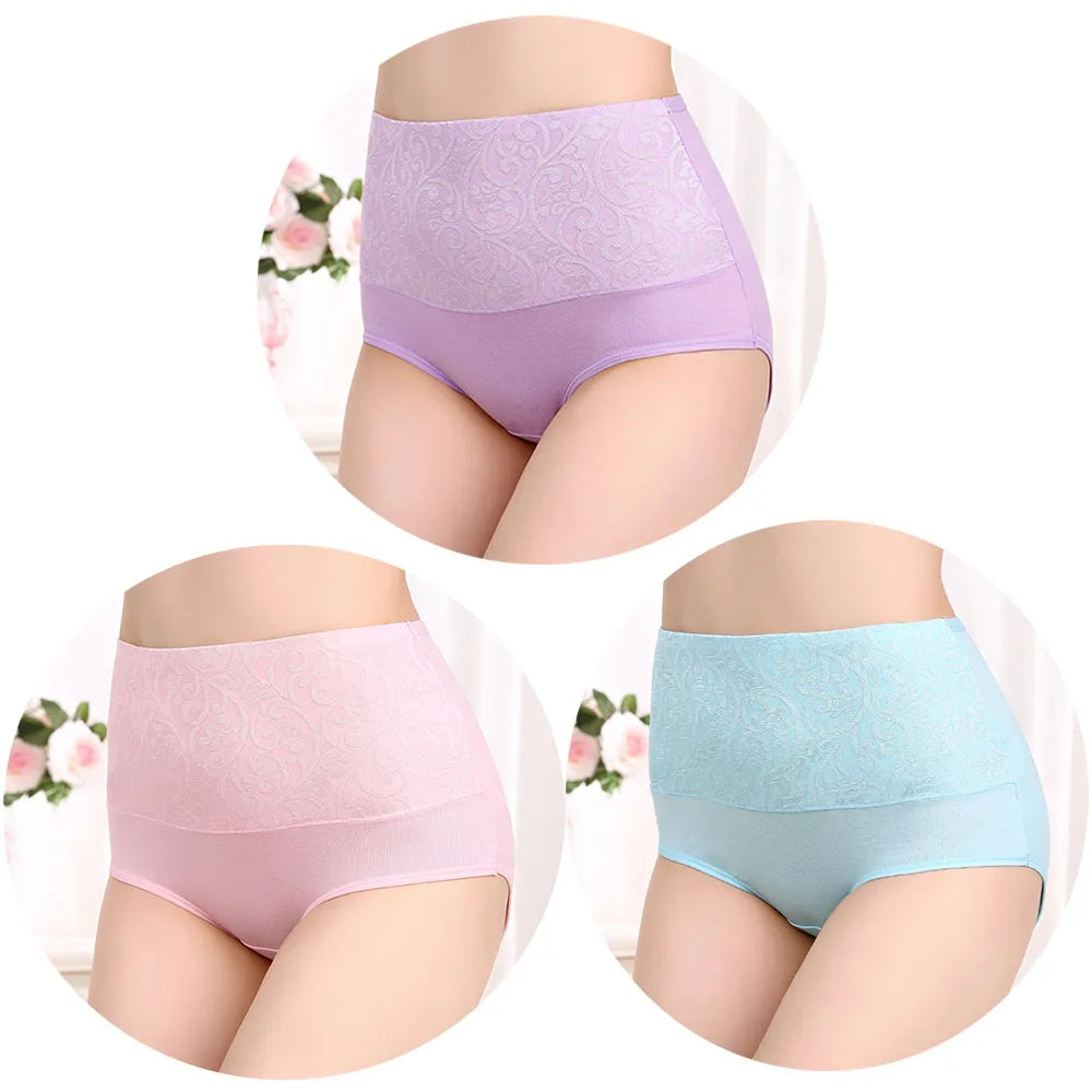 ComfortFit™ High Waist Cotton Briefs - 3-Pack Plus Size Underwear for Everyday Comfort L-5XL