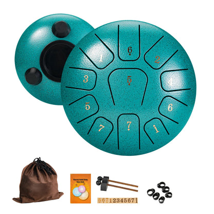 AnxiEase™ Steel Tongue Drum - Natural Stress Relief & Relaxation Sound Therapy Instrument