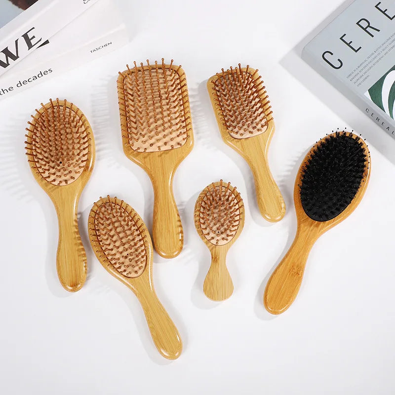BambooFlow™ - Natural Bamboo Massage Hair Brush | Reduces Hair Loss & Stimulates Growth