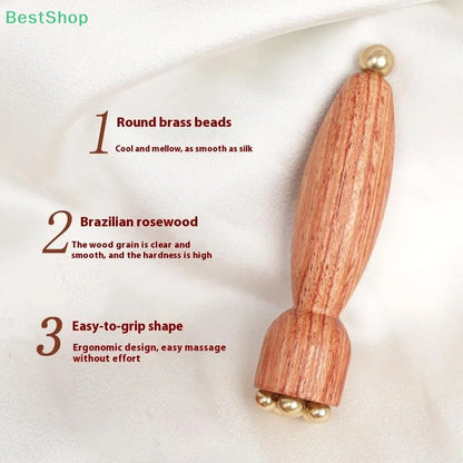 AuraComb™ Classic - Premium Copper & Rosewood Facial Gua Sha Tool for Relaxation & Rejuvenation