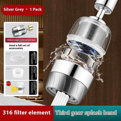 Universal Kitchen Faucet Filter With 360° Rotation