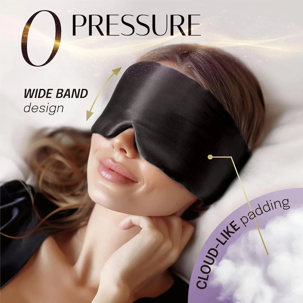 100% Pure Mulberry Silk Sleep Mask - Total Light Blocking for Deep Restorative Sleep | SilkDream™