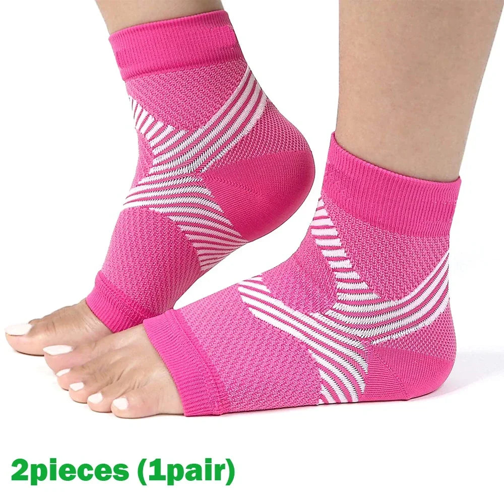 1Pair  Plantar Fasciitis Splint Night Compression Sock Heel Supports for Heel Pain Plantar Fasciitis Support Foot Braces