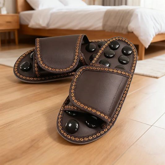 Acupressure Massage Slippers - Reflexology Foot Pain Relief Sandals with Pressure Points